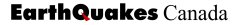 EarthquakesCanada main index - Western Canada