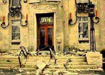 Damage to Montreal-Est City Hall