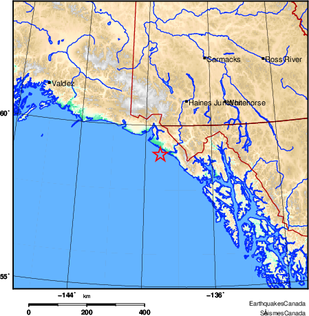 Map of Earthquake Area