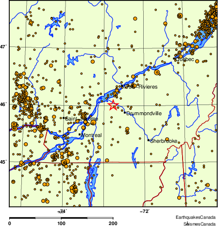 Map of earthquakes magnitude 2.0 and larger, 2000 - present