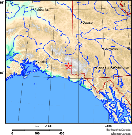 Map of Earthquake Area