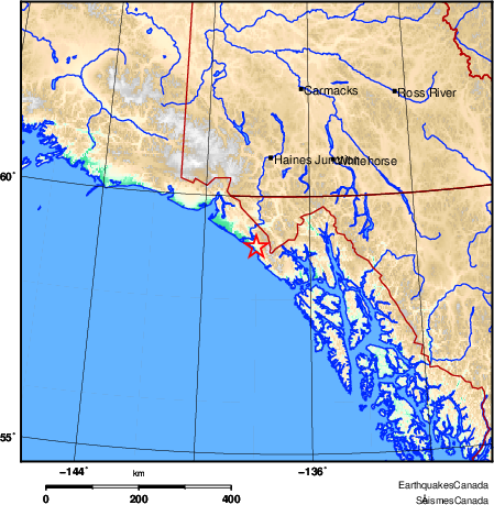 Map of Earthquake Area