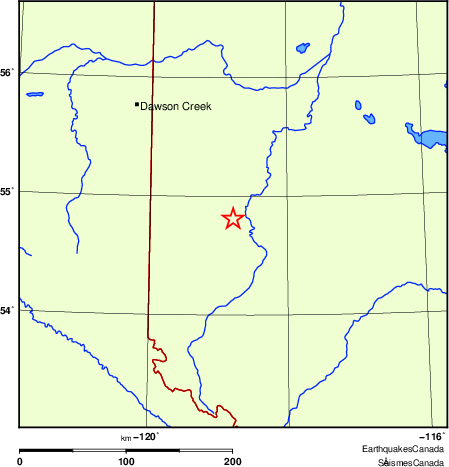 Map of Regional Seismographs