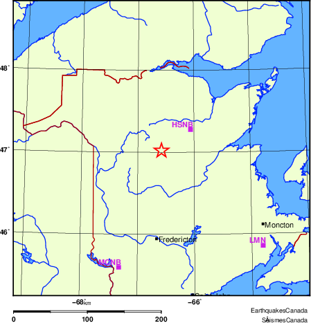 Map of Regional Seismographs