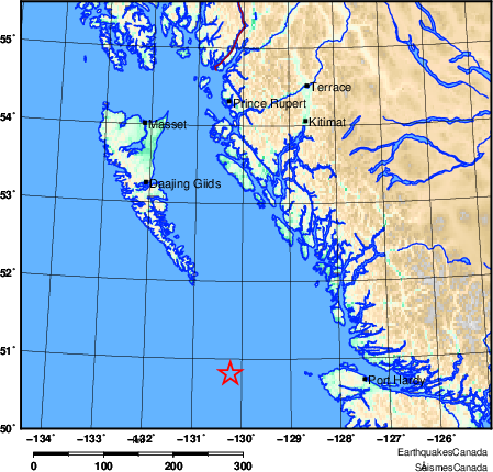 Map of Earthquake Area