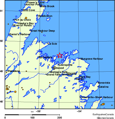 Map of earthquakes magnitude 2.0 and larger, 2000 - present